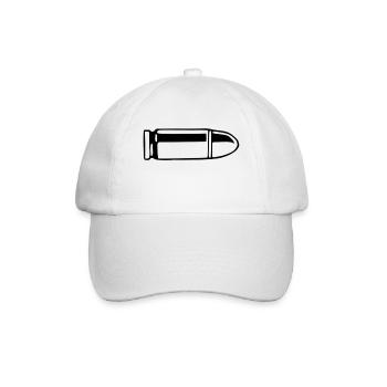 bullet - Baseballkappe - Weiß/Weiß - Vorne