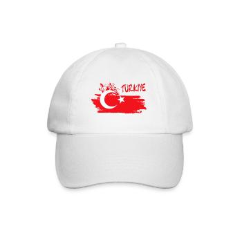 Türkiye Türkei Turkey - Baseballkappe - Weiß/Weiß - Vorne