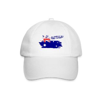 Austrailien Australia - Baseballkappe - Weiß/Weiß - Vorne