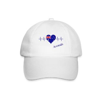 Australien - Baseballkappe - Weiß/Weiß - Vorne