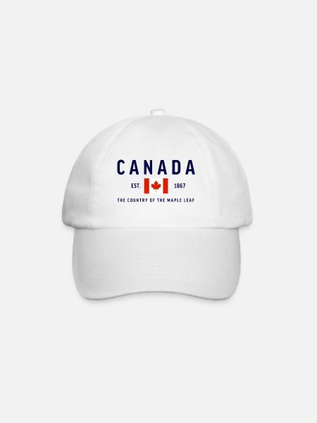 Canada Est 1867 Classic - Baseballkappe - Weiß/Weiß