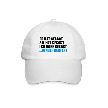 LÄSTERN TRATSCH RUMOR GESCHENK HUMOR GERÜCHT DRAMA - Baseballkappe - Weiß/Weiß - Vorne