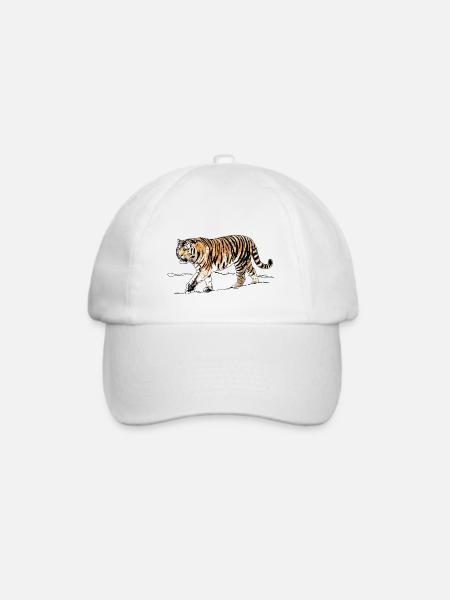 Tiger - Baseballkappe - Weiß/Weiß