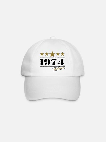 1974 - Baseballkappe - Weiß/Weiß