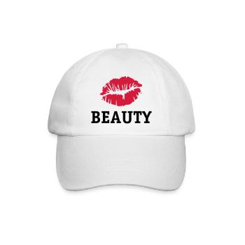 Beauty Kiss - Baseballkappe - Weiß/Weiß - Vorne