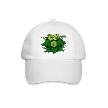 Hopfen - Baseballkappe - Weiß/Weiß - Vorne
