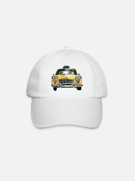 Taxi - Baseballkappe - Weiß/Weiß