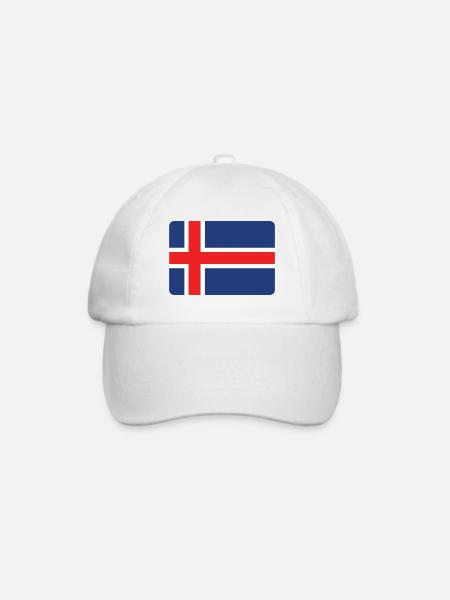 ISLAND IST GEIL! - Baseballkappe - Weiß/Weiß