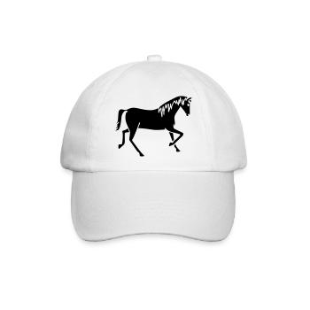 horse - Baseballkappe - Weiß/Weiß - Vorne