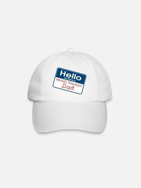 Weltbester Vater - Baseballkappe - Weiß/Weiß