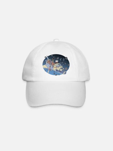 Space Adventure 3 Meteore - Baseballkappe - Weiß/Weiß