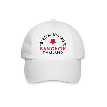 Bangkok - Baseballkappe - Weiß/Weiß - Vorne