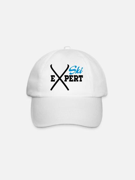 Ski - Baseballkappe - Weiß/Weiß