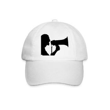 Megaphon - Baseballkappe - Weiß/Weiß - Vorne