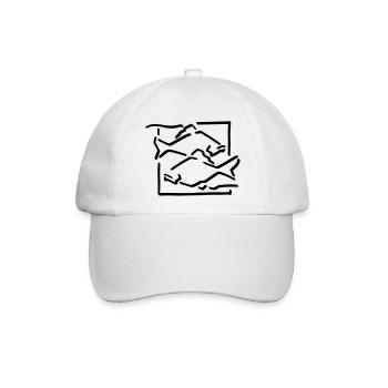 Sternzeichen Fische - Baseballkappe - Weiß/Weiß - Vorne