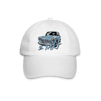  601 Gletscherblau - Baseballkappe - Weiß/Weiß - Vorne
