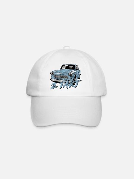  601 Gletscherblau - Baseballkappe - Weiß/Weiß