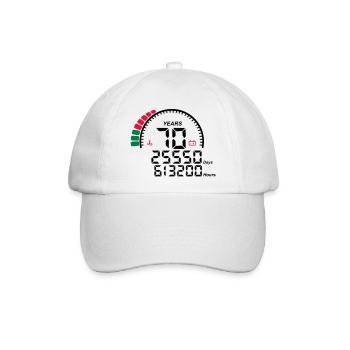 Gegen Jubiläum Jahre 70 Jahre - Baseballkappe - Weiß/Weiß - Vorne