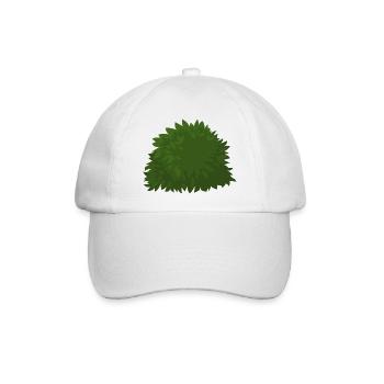 strauecher buesche shrubbery garten garden plants5 - Baseballkappe - Weiß/Weiß - Vorne