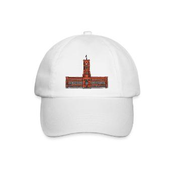 Rotes Rathaus BERLIN - Baseballkappe - Weiß/Weiß - Vorne