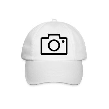 Kamera - Baseballkappe - Weiß/Weiß - Vorne