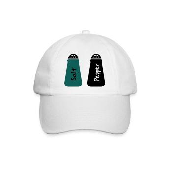 salz und pfeffer - Baseballkappe - Weiß/Weiß - Vorne