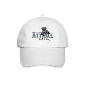 Schnauzer Attack - Baseballkappe - Weiß/Weiß - Vorne