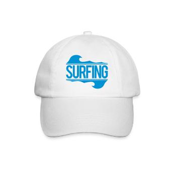 surfing - Baseballkappe - Weiß/Weiß - Vorne