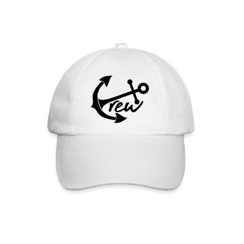 mannschaft crew team freunde anker boot schiff - Baseballkappe - Weiß/Weiß - Vorne