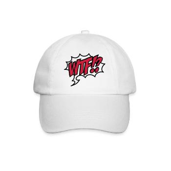 wtf - Baseballkappe - Weiß/Weiß - Vorne