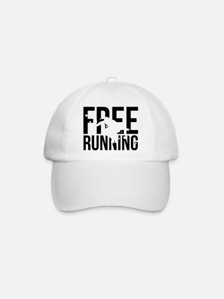 free running - Baseballkappe - Weiß/Weiß