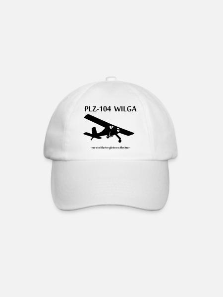 Wilga PZL-104 Klavier? - Baseballkappe - Weiß/Weiß