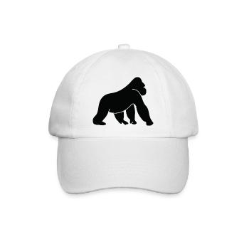 Ein wilder Gorilla - Baseballkappe - Weiß/Weiß - Vorne