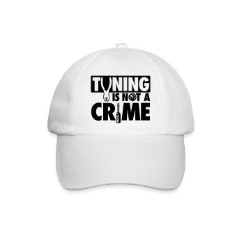 Tuning is not a crime - Baseballkappe - Weiß/Weiß - Vorne