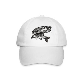 Hecht - Baseballkappe - Weiß/Weiß - Vorne