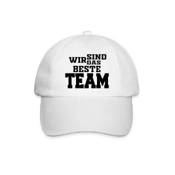 TEAM - Baseballkappe - Weiß/Weiß - Vorne