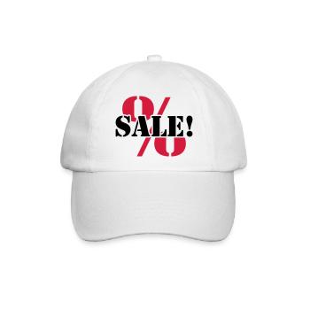 Verkäuflich Sale Prozente Reduziert - Baseballkappe - Weiß/Weiß - Vorne