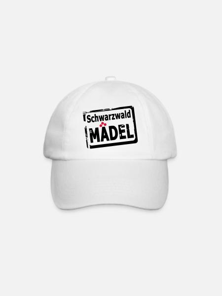 Schwarzwaldmädel - Baseballkappe - Weiß/Weiß
