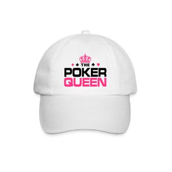 Poker Queen - Baseballkappe - Weiß/Weiß - Vorne