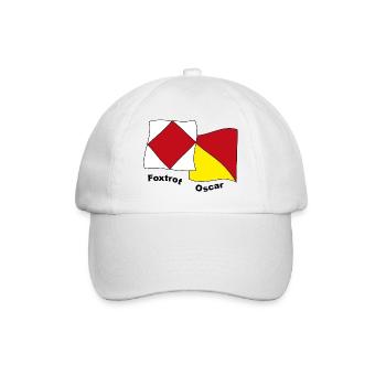Foxtrott-Oscar - Baseballkappe - Weiß/Weiß - Vorne