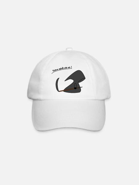 trauriger_tod_3 - Baseballkappe - Weiß/Weiß