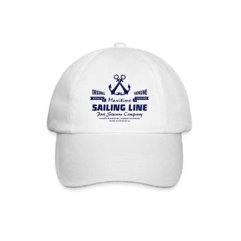 Anchor- Maritime Sailing - Baseballkappe - Weiß/Weiß - Vorne