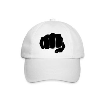 faust_01 - Baseballkappe - Weiß/Weiß - Vorne