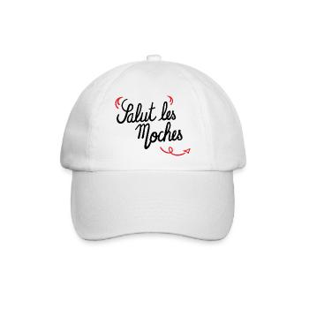 Hi hässlich - Baseballkappe - Weiß/Weiß - Vorne