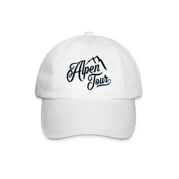 alpen tour - Baseballkappe - Weiß/Weiß - Vorne
