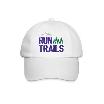 Run Trails - Baseballkappe - Weiß/Weiß - Vorne