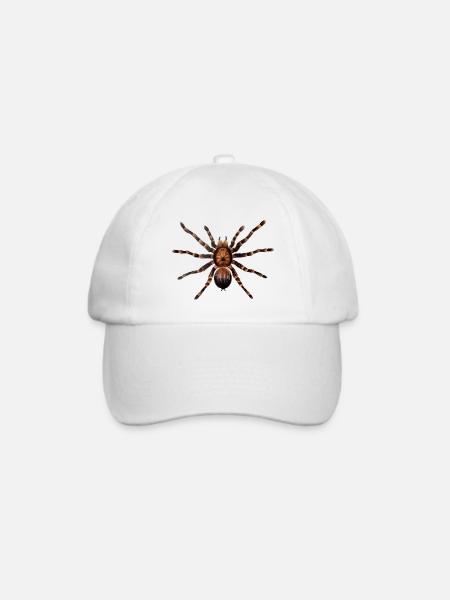Spinne - Baseballkappe - Weiß/Weiß