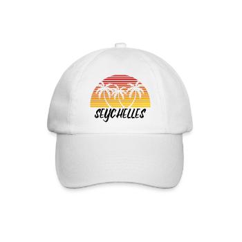 Seychellen - Baseballkappe - Weiß/Weiß - Vorne