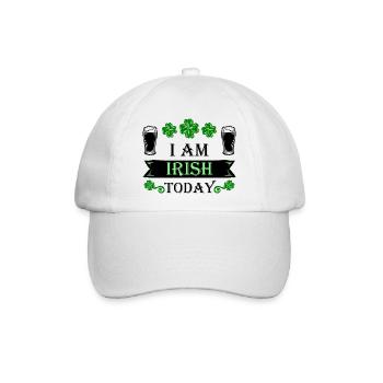 Irish Pub I Am Irish Today - Baseballkappe - Weiß/Weiß - Vorne