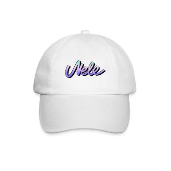 nele vorname name graffiti tag schreibschrift bunt - Baseballkappe - Weiß/Weiß - Vorne